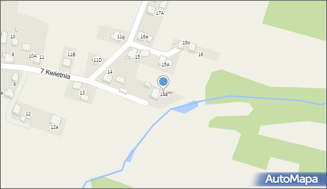 Gorzyce, 7 Kwietnia, 14a, mapa Gorzyce