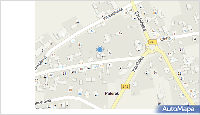 Paterek, 7 Lutego, 5, mapa Paterek