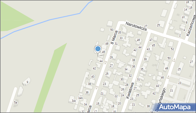 Konstantynów Łódzki, 8 Marca, 44a, mapa Konstantynów Łódzki