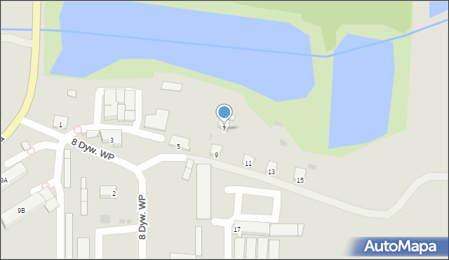 Mordy, 8 Dywizji Wojska Polskiego, 7, mapa Mordy