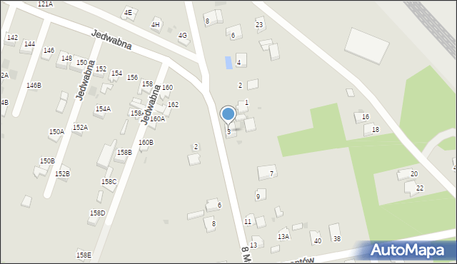 Myszków, 8 Marca, 3, mapa Myszków