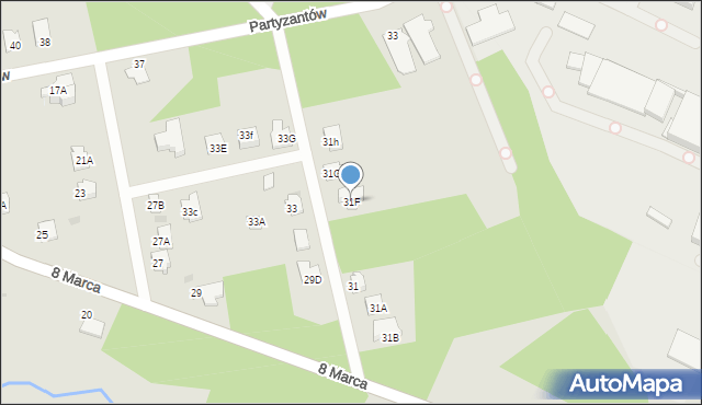 Myszków, 8 Marca, 31F, mapa Myszków