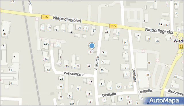 Władysławowo, 8 Marca, 19, mapa Władysławowo