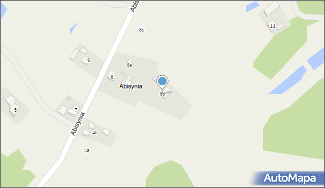 Abisynia, Abisynia, 8d, mapa Abisynia