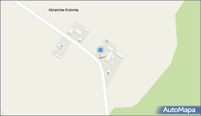 Abramów, Abramów, 34A, mapa Abramów