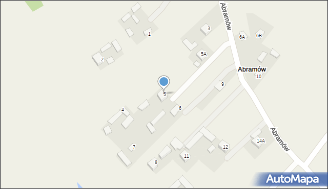 Abramów, Abramów, 5, mapa Abramów