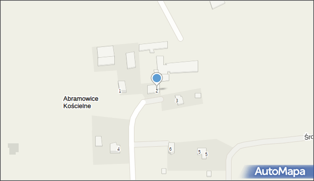 Abramowice Kościelne, Abramowice Kościelne, 2, mapa Abramowice Kościelne