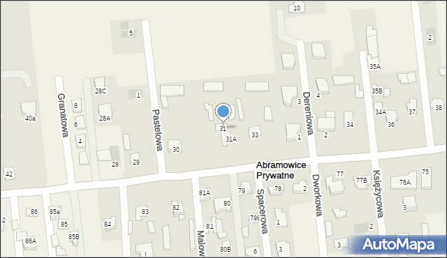 Abramowice Prywatne, Abramowice Prywatne, 31, mapa Abramowice Prywatne