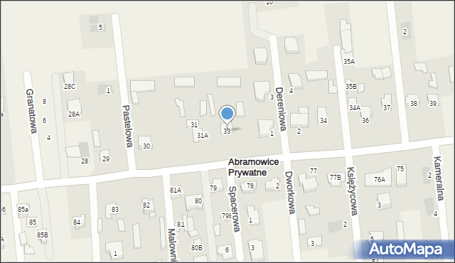 Abramowice Prywatne, Abramowice Prywatne, 33, mapa Abramowice Prywatne