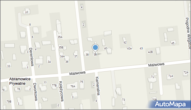 Abramowice Prywatne, Abramowice Prywatne, 39, mapa Abramowice Prywatne