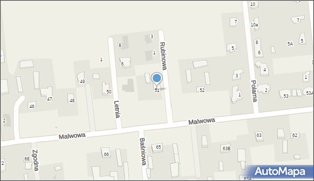 Abramowice Prywatne, Abramowice Prywatne, 51, mapa Abramowice Prywatne