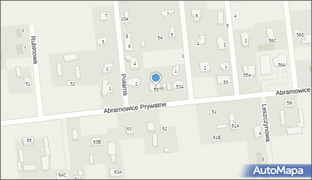 Abramowice Prywatne, Abramowice Prywatne, 53, mapa Abramowice Prywatne