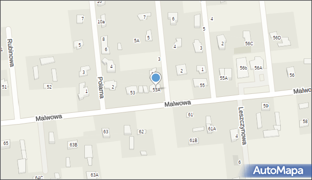 Abramowice Prywatne, Abramowice Prywatne, 53A, mapa Abramowice Prywatne