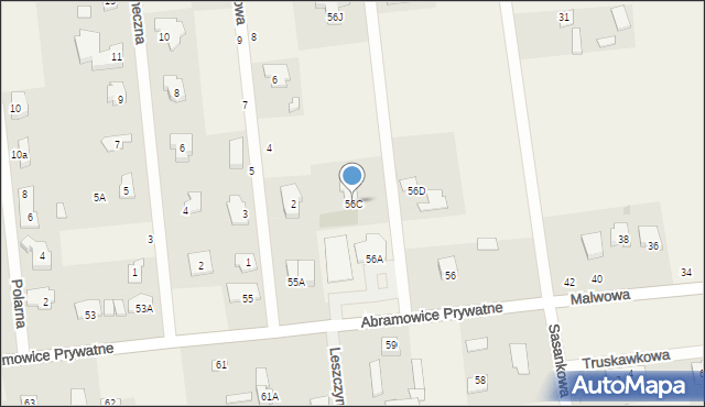 Abramowice Prywatne, Abramowice Prywatne, 56C, mapa Abramowice Prywatne