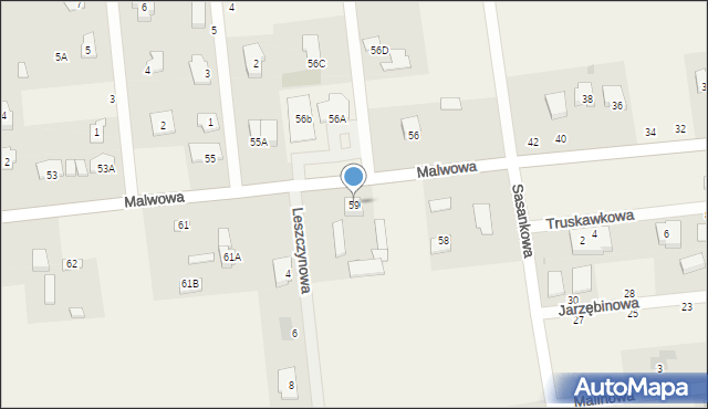 Abramowice Prywatne, Abramowice Prywatne, 59, mapa Abramowice Prywatne