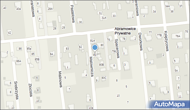 Abramowice Prywatne, Abramowice Prywatne, 81, mapa Abramowice Prywatne