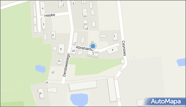 Goszyn, Abrahama Antoniego, 2, mapa Goszyn