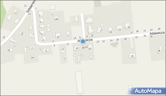 Koszyce Wielkie, Ablewicza Jerzego, abp., 16, mapa Koszyce Wielkie