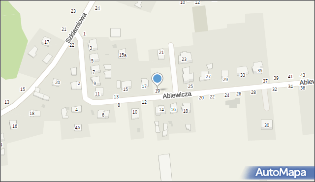 Koszyce Wielkie, Ablewicza Jerzego, abp., 19, mapa Koszyce Wielkie