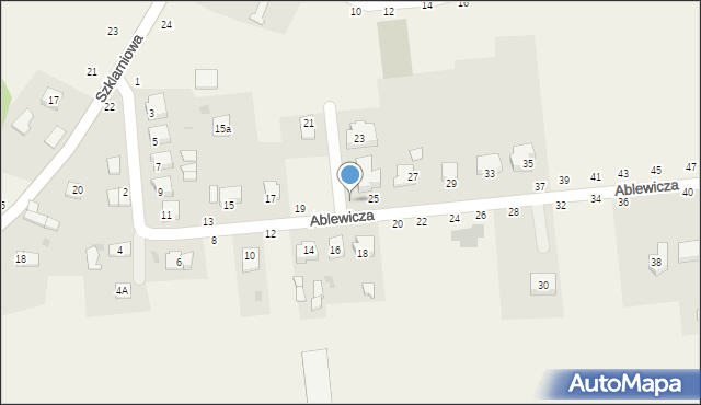 Koszyce Wielkie, Ablewicza Jerzego, abp., 23, mapa Koszyce Wielkie