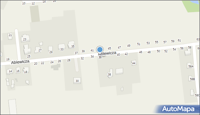 Koszyce Wielkie, Ablewicza Jerzego, abp., 36, mapa Koszyce Wielkie