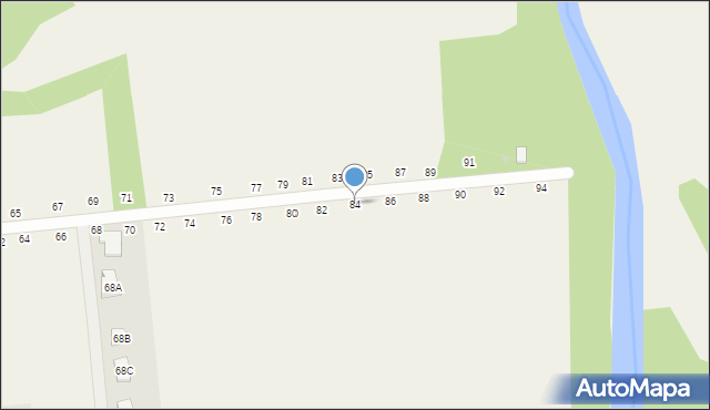 Koszyce Wielkie, Ablewicza Jerzego, abp., 84, mapa Koszyce Wielkie