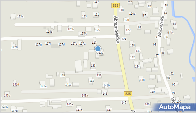 Lublin, Abramowicka, 131, mapa Lublina