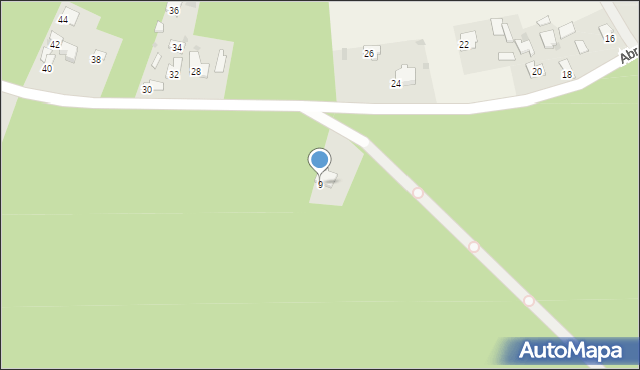 Sieraków, Abrahama Romana, gen., 9, mapa Sieraków