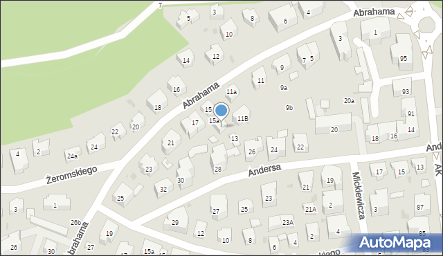 Sopot, Abrahama Antoniego, 15a/2, mapa Sopotu