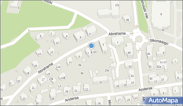 Sopot, Abrahama Antoniego, 5, mapa Sopotu