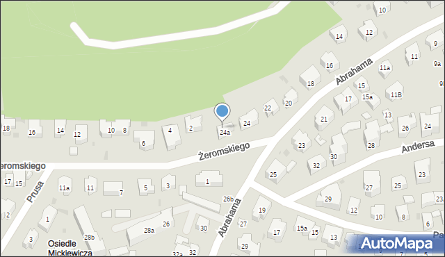 Sopot, Abrahama Antoniego, 24b, mapa Sopotu