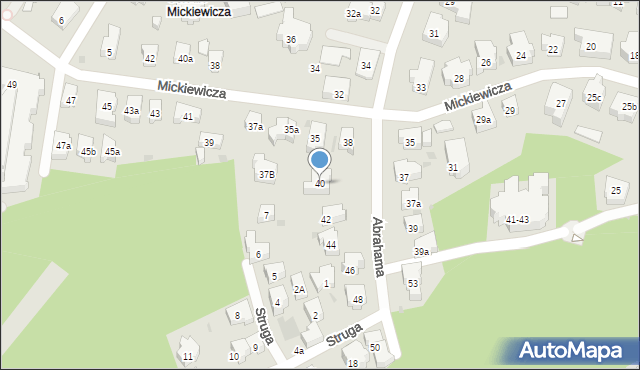 Sopot, Abrahama Antoniego, 40, mapa Sopotu