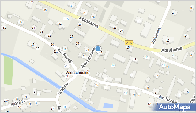 Wierzchucino, Abrahama Antoniego, 19, mapa Wierzchucino