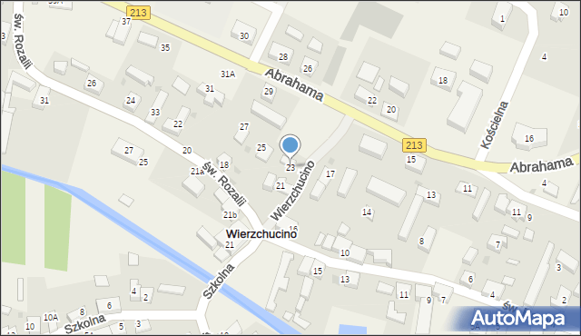 Wierzchucino, Abrahama Antoniego, 23, mapa Wierzchucino