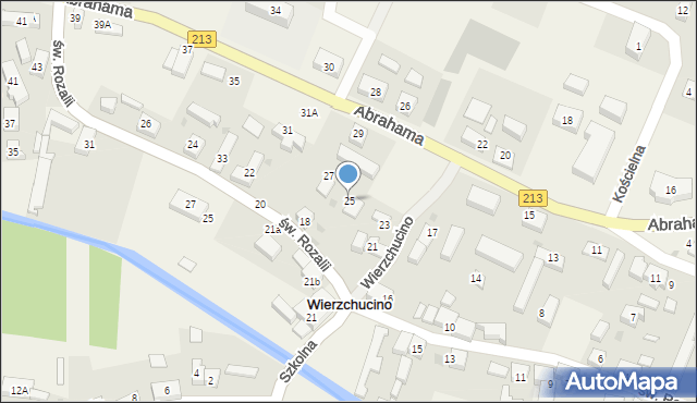 Wierzchucino, Abrahama Antoniego, 25, mapa Wierzchucino