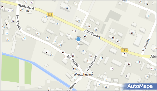 Wierzchucino, Abrahama Antoniego, 27, mapa Wierzchucino