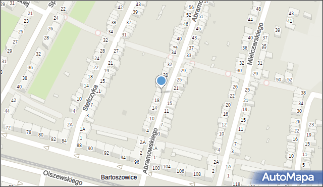 Wrocław, Abramowskiego Edwarda, 22, mapa Wrocławia