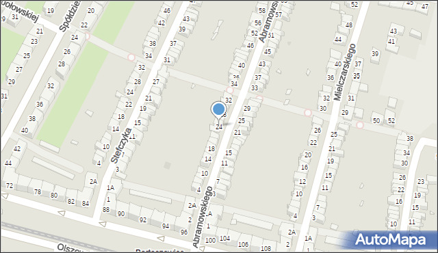 Wrocław, Abramowskiego Edwarda, 24, mapa Wrocławia