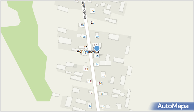 Achrymowce, Achrymowce, 15, mapa Achrymowce