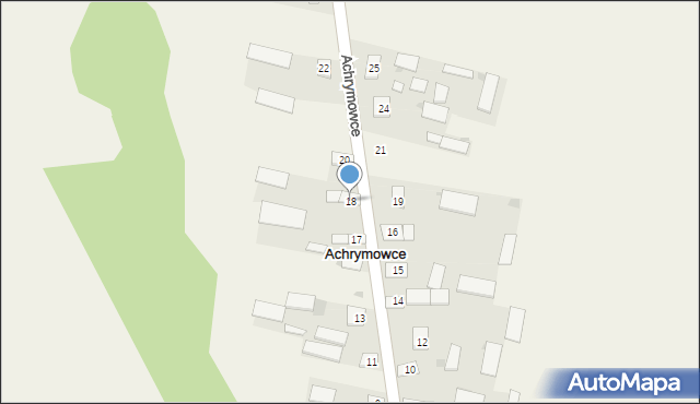 Achrymowce, Achrymowce, 18, mapa Achrymowce