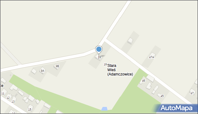 Adamczowice, Adamczowice, 19, mapa Adamczowice