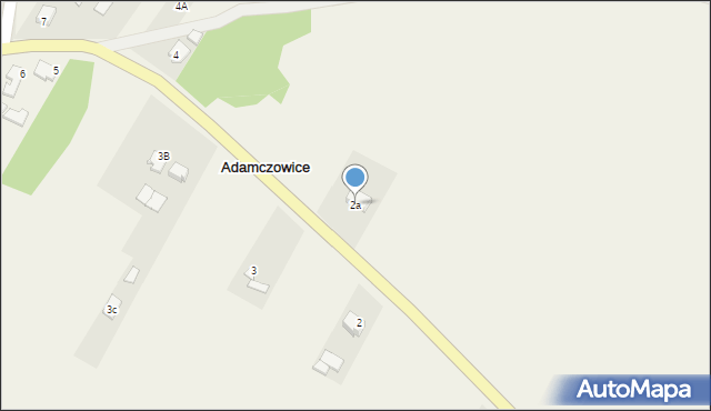 Adamczowice, Adamczowice, 2a, mapa Adamczowice