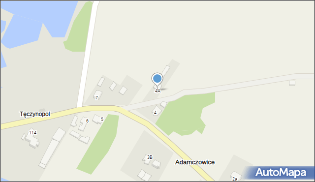 Adamczowice, Adamczowice, 4A, mapa Adamczowice