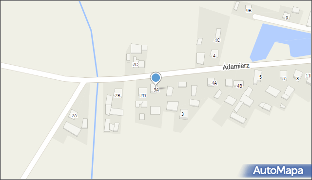 Adamierz, Adamierz, 3A, mapa Adamierz