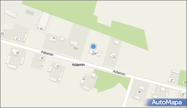 Adamin, Adamin, 22A, mapa Adamin