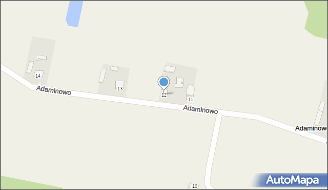 Adaminowo, Adaminowo, 12, mapa Adaminowo