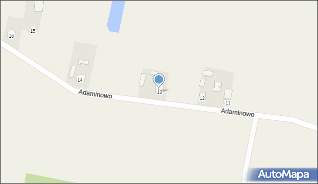 Adaminowo, Adaminowo, 13, mapa Adaminowo