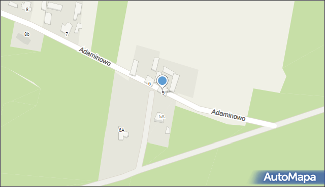 Adaminowo, Adaminowo, 5, mapa Adaminowo