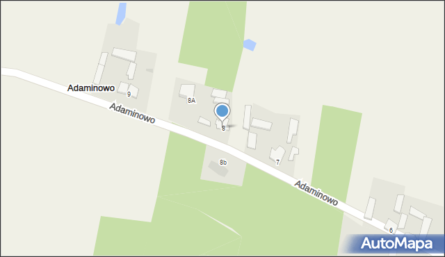 Adaminowo, Adaminowo, 8, mapa Adaminowo