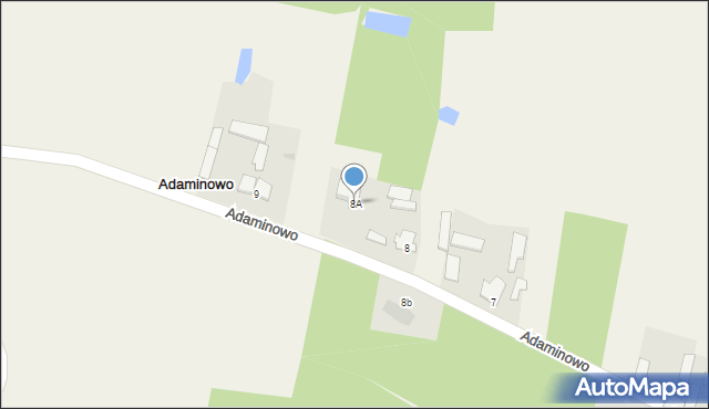Adaminowo, Adaminowo, 8A, mapa Adaminowo